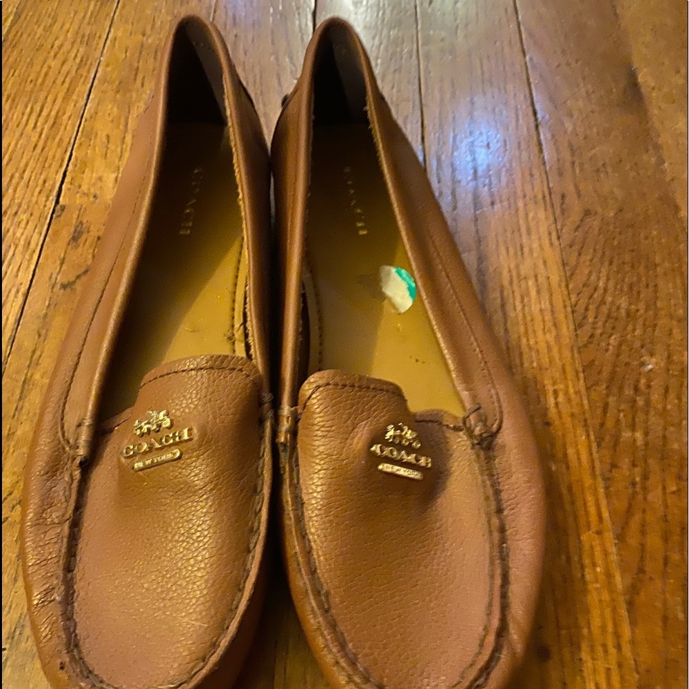 Coach Tan Leather Loafers